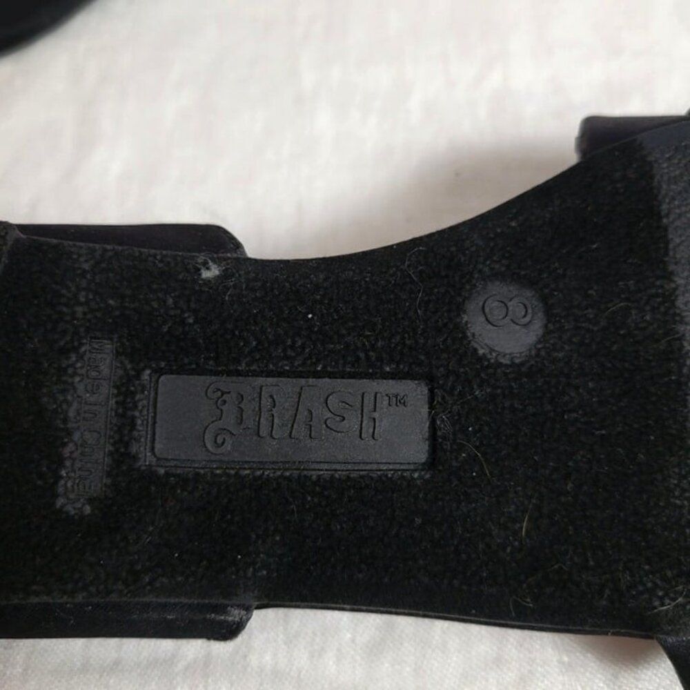 NEW Drash Brash 8 Women's Shoes black w/bow/ruffle Sandals slip on NWT - Picture 9 of 11